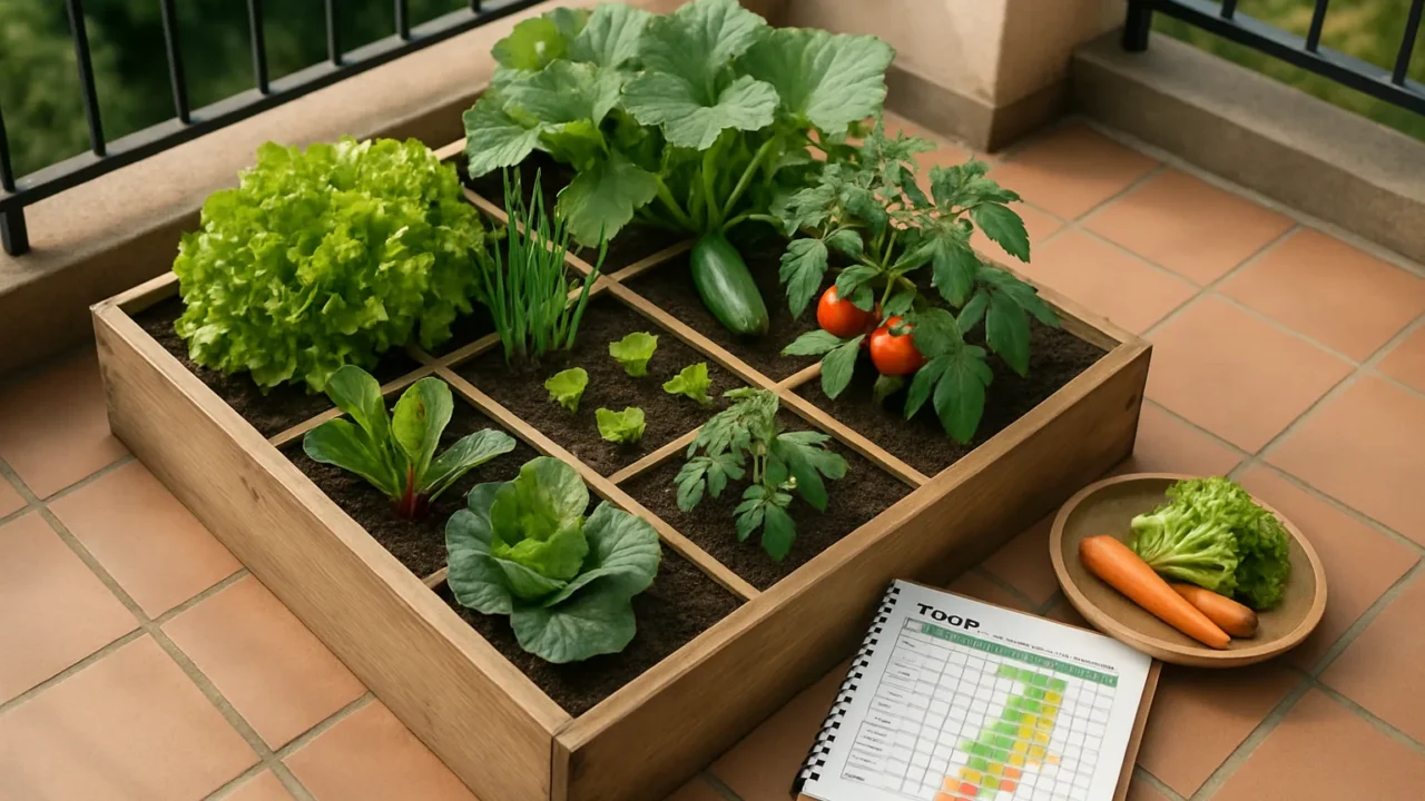 Orto domestico in 1 metro quadro: cosa coltivare davvero (non solo pomodori)