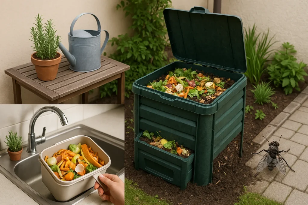Compostaggio domestico: come iniziare in 10 mq di spazio