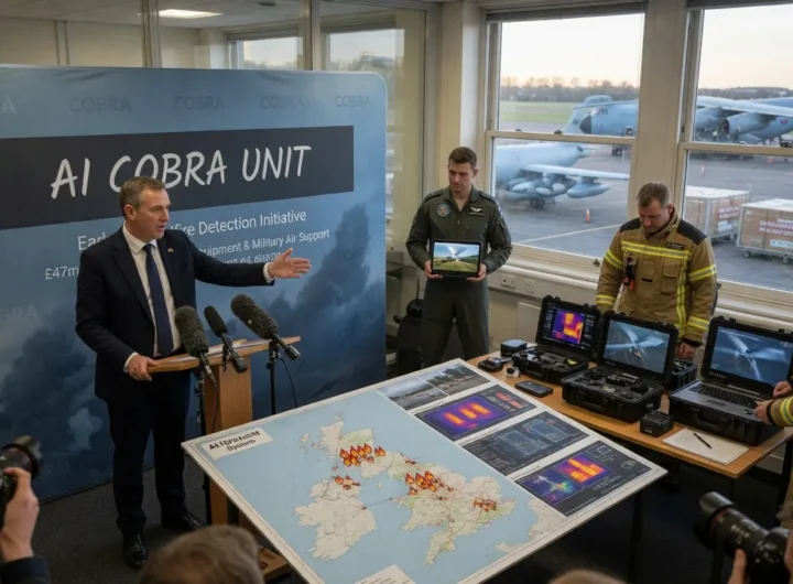 Il governo UK crea un'unità AI per rilevare e combattere gli incendi dopo l'estate record