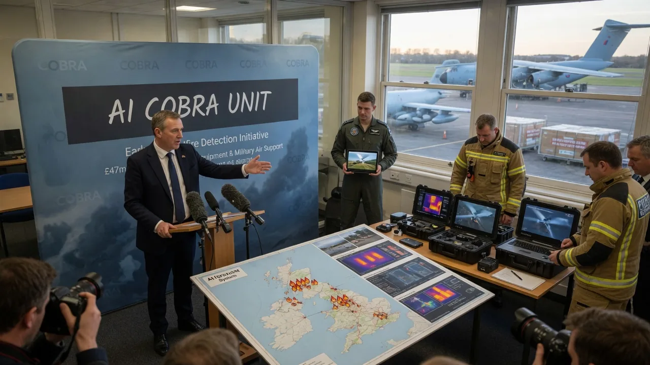 Il governo UK crea un'unità AI per rilevare e combattere gli incendi dopo l'estate record