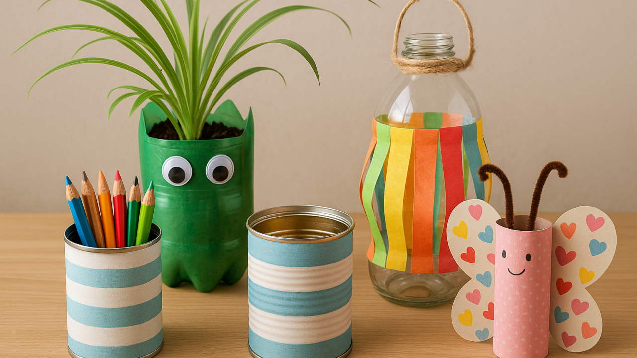 Riciclo creativo: 5 progetti semplici per trasformare scarti in casa