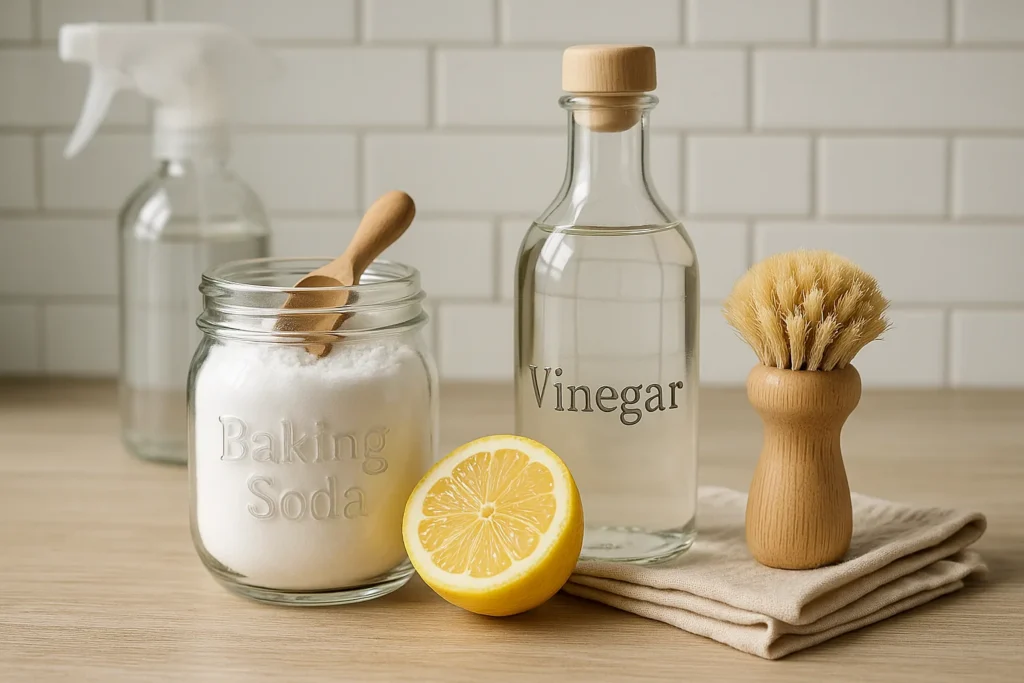 Pulizie naturali fai da te: aceto e bicarbonato per ogni stanza della casa