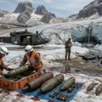 Munizioni della Grande Guerra risvegliate dai ghiacciai delle Dolomiti