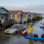 Maree record in California: quando l'oceano invade le strade