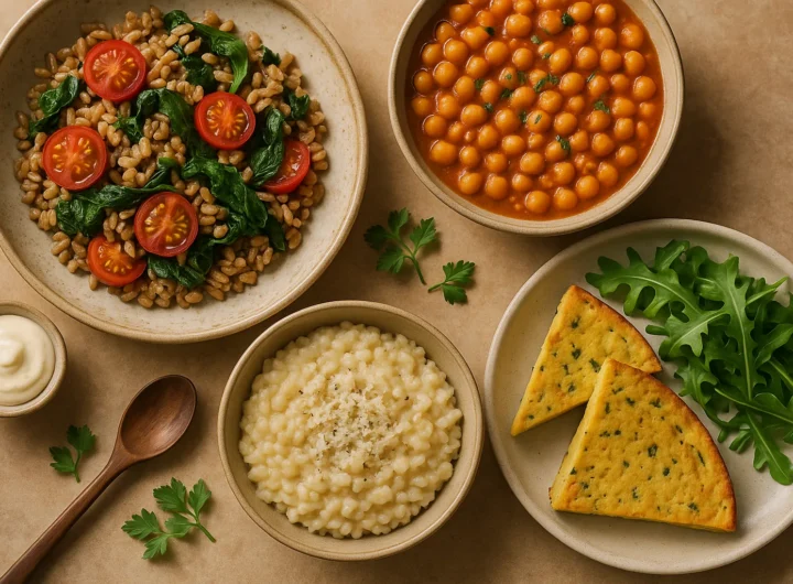 Ricette vegane con ingredienti italiani: dal riso al farro