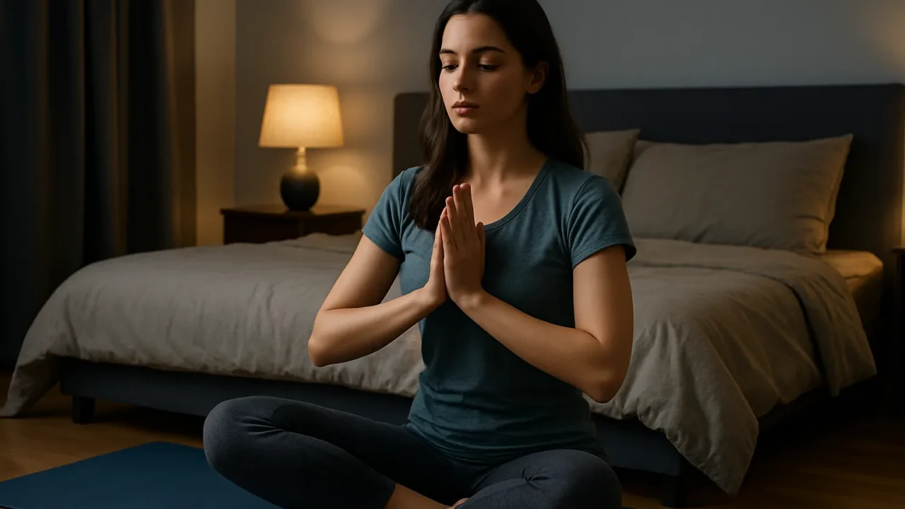 Yoga e consapevolezza: sequenza serale per dormire meglio