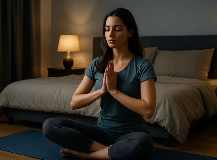 Yoga e consapevolezza: sequenza serale per dormire meglio