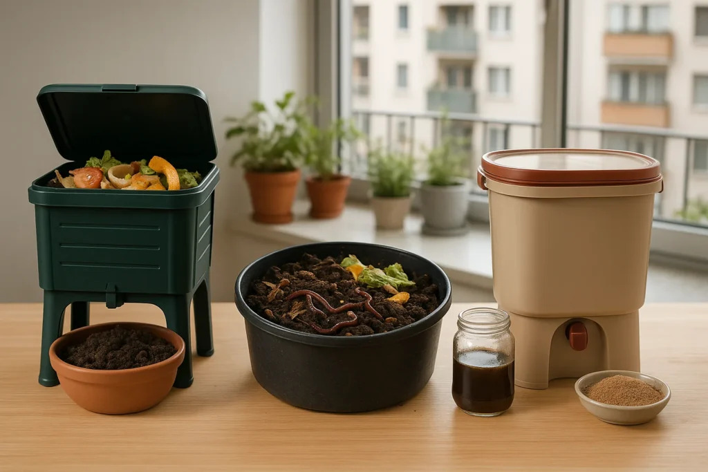 Compostaggio domestico in appartamento: quale metodo scegliere senza odori