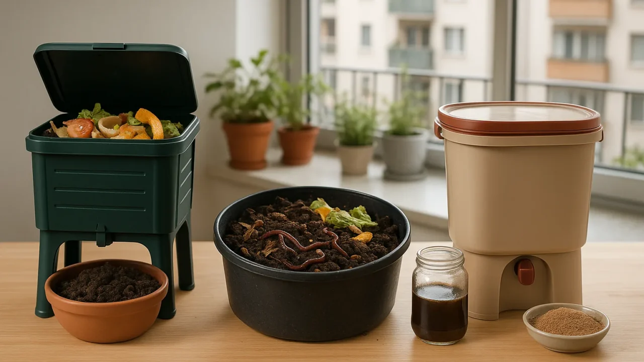Compostaggio domestico in appartamento: quale metodo scegliere senza odori