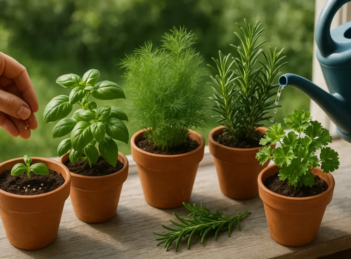 Piante aromatiche in cucina: basilico, prezzemolo e menta da coltivare in vaso